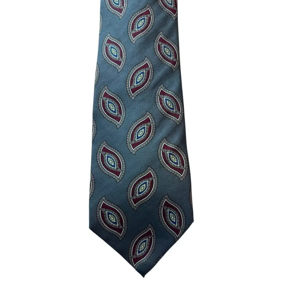 Vintage Christian Dior Monsieur Silk Paisley Tie –Made in Italy Luxury Old Money - Picture 3 of 5